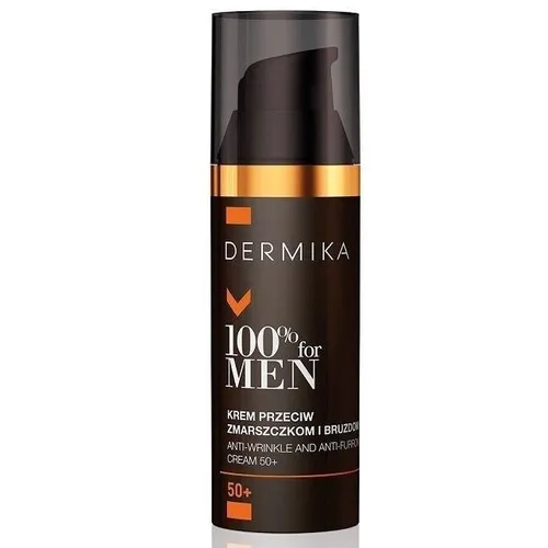 Dermika 100% For Men, Anti- Wrinkle and Anti- Furrows Cream 50+ (Krem przeciw zmarszczkom i bruzdom 50+)