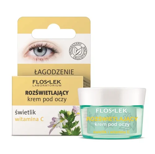 Floslek Rozświetlający krem pod oczy `Świetlik i witamina C`
