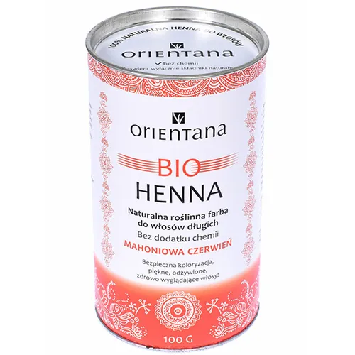 Orientana Bio Henna do włosów długich `Mahoniowa czerwień` - 3