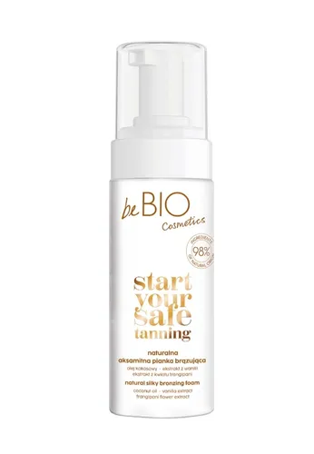 beBIO Start Your Safe Tanning, Naturalna aksamitna pianka brązująca