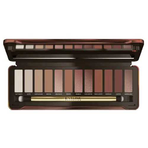 Eveline Cosmetics Charming Mocha Eyeshadow Palette (Paleta cieni do powiek) - 1