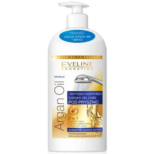 Eveline Cosmetics Argan Oil, Ujędrniająco - wygładzający balsam do ciała pod prysznic