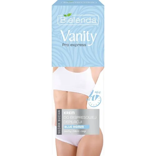 Bielenda Vanity Pro Express, Krem do ekspresowej depilacji do skóry suchej `Blue Agava`