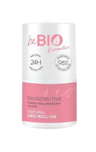 beBIO bioPROTECT, Naturalny deo roll-on na bazie naturalnego ałunu z kwasem hialuronowym i ekstraktem z wrzosu