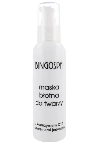 BingoSpa Maska błotna do twarzy z koenzymem Q10 i proteinami jedwabiu