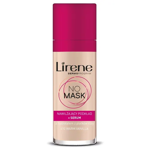 Lirene Dermoprogram No Mask, Nawilżający podkład + serum