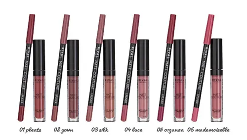 Rival de Loop Matt Couture, Lip Kit Matt Liquid Lipstick and Lipliner (Zestaw do makijażu ust: matowa pomadka w płynie i konturówka) - 2
