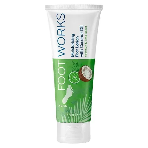 Avon Foot Works, Coconut & Lime Moisturizing Foot Lotion (Kokos i Limonka, Nawilżający balsam do stóp)