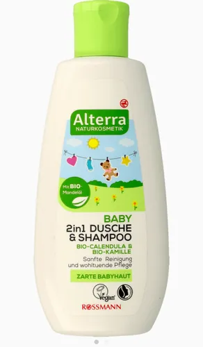 Alterra Baby, 2 in 1 Dusche & Shampoo (Żel pod prysznic i szampon 2 w 1 dla niemowląt) - 1