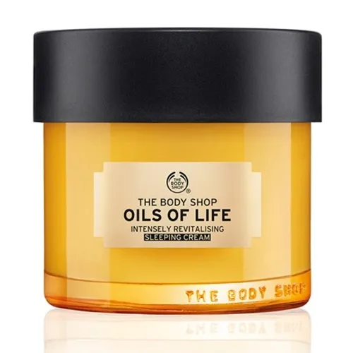 The Body Shop Oils of Life, Intensely Revitalising Sleeping Cream (Krem rewitalizujący na noc)