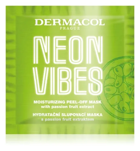 Dermacol Neon Vibes, Moisturizing Peel-off Mask with Passion Fruit Extract (Maska złuszczająca o działaniu nawilżającym)