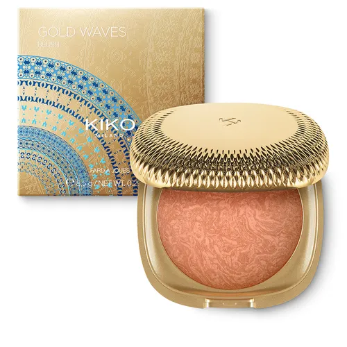 Kiko Milano Gold Waves, Blush (Kompaktowy róż o jedwabistym wykończeniu) - 1