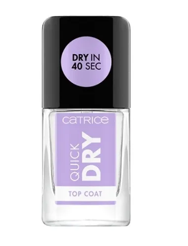 Catrice Quick Dry, Top Coat (Szybkoschnący top do paznokci)