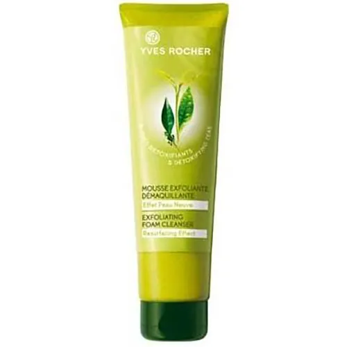 Yves Rocher 3 Thes Detoxifiants, Mousse Exfoliante Démaquillante (Pianka peelingująca do demakijażu z wyciągiem z trzech herbat)
