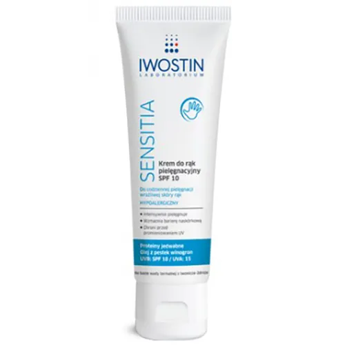 Iwostin Sensitia, Krem pielęgnacyjny do rąk SPF 10