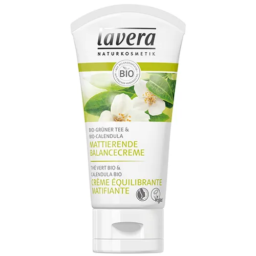 Lavera Bio-Calendula Mattierende Balancecreme (Matujący krem przywracający równowagę z zieloną herbatą i nagietkiem)