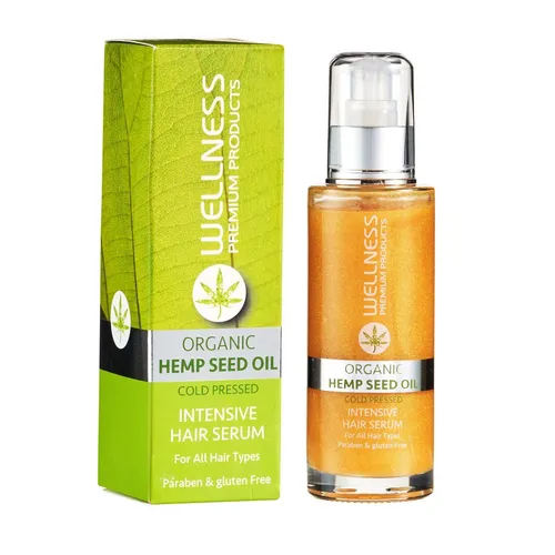 Wellness Premium Products Organic Hemp Seed Oil Intensive Hair Serum (Serum do włosów z ekstraktem z oleju z nasion konopi)