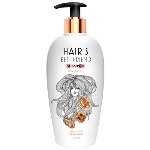 Hair's Best Friend Shampoo Puryfing Apricot Oil & Rhubarb (Szampon oczyszczający do włosów z olejkiem z moreli i rabarbarem)