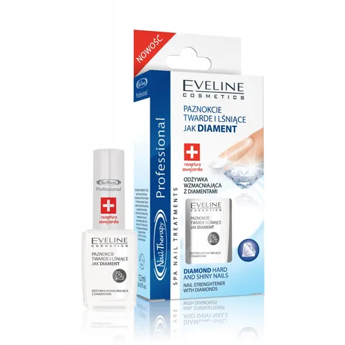 Eveline Cosmetics Nail Therapy Professional, Odżywka wzmacniająca z diamentami (stara wersja) - 3
