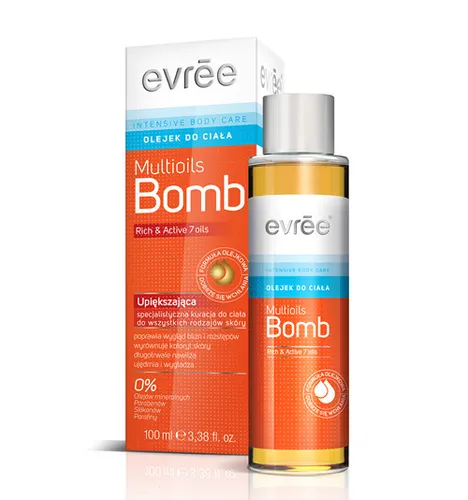 Evree Multioils Bomb, 7 Oils Rich & Luxury (Specjalistyczna kuracja do ciała do wszystkich rodzajów skóry)