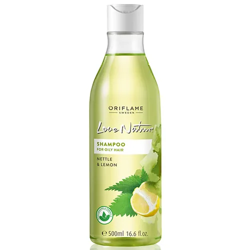 Oriflame Love Nature, Shampoo with Nettle & Lemon for Oily Hair (Szampon z pokrzywą i cytryną do włosów przetłuszczających się)