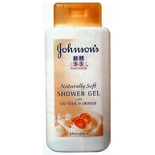 Johnson's pH 5,5 Naturally Soft, Żel pod prysznic z mleczkiem z owsa i pomarańczą