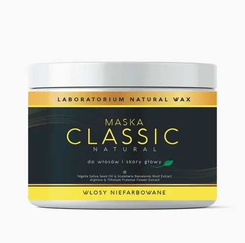 Laboratorium Natural Wax Classic, Maska do włosów i skóry głowy do włosów niefarbowanych