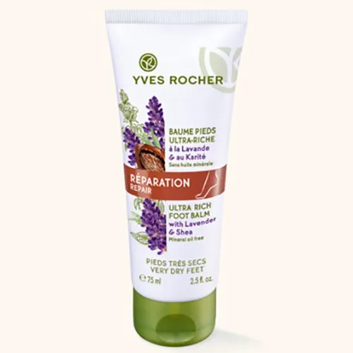 Yves Rocher Reparation [Repair], Baume Pieds Ultra Riche [Ultra Rich Foot Balm] (Balsam regenerujący do stóp)