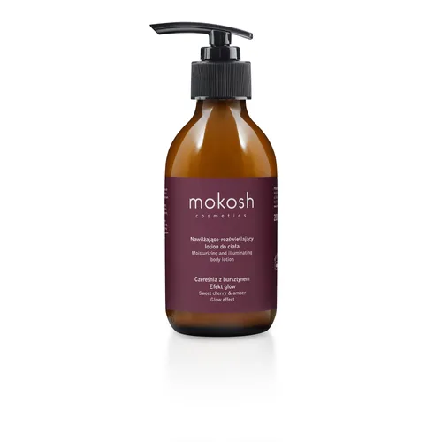 Mokosh Cosmetics Nawilżająco-rozświetlający lotion do ciała `Czereśnia z bursztynem`