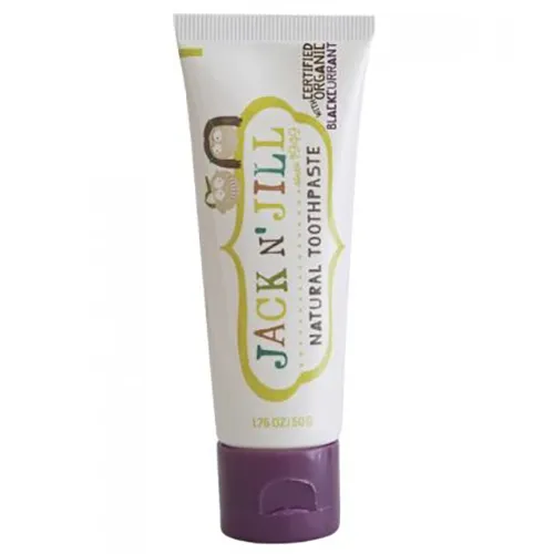 Jack N'Jill Natural Toothpaste Blackcurrant (Naturalna pasta do zębów z organiczną czarną porzeczką i ksylitolem)