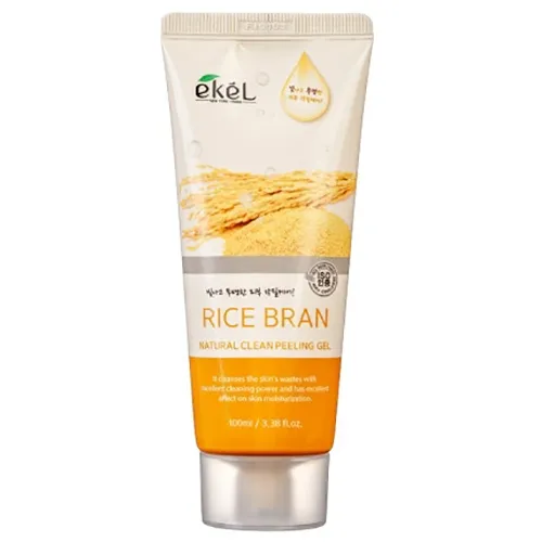Ekel Rice Bran, Natural Clean Peeling Gel (Peeling rolujący z otrębami ryżowymi)