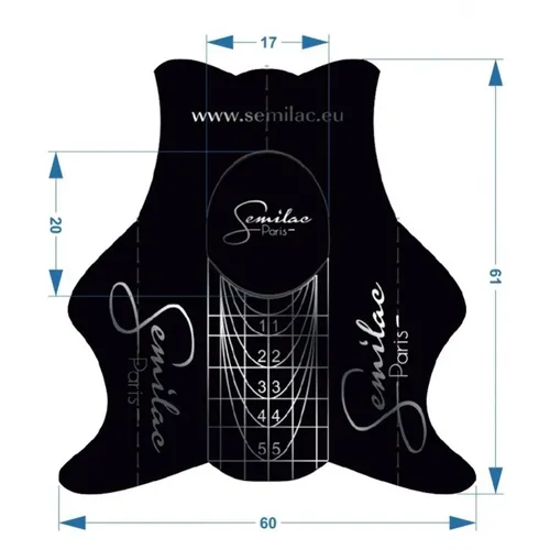 Semilac Semi Hardi Shaper Wide (Szablony do przedłużania paznokci)