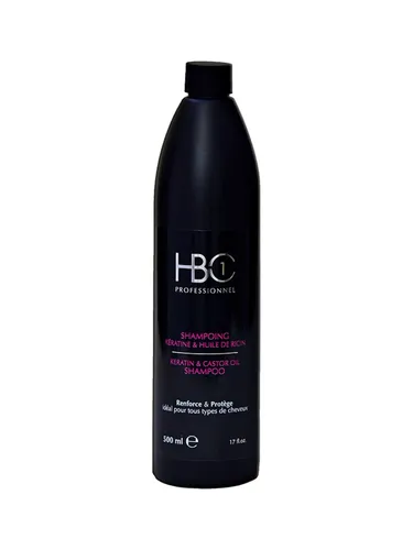 HBC 1 Professionnel Keratin & Castor Oil Shampoo (Szampon z kreatyną i olejem rycynowym do włosów)