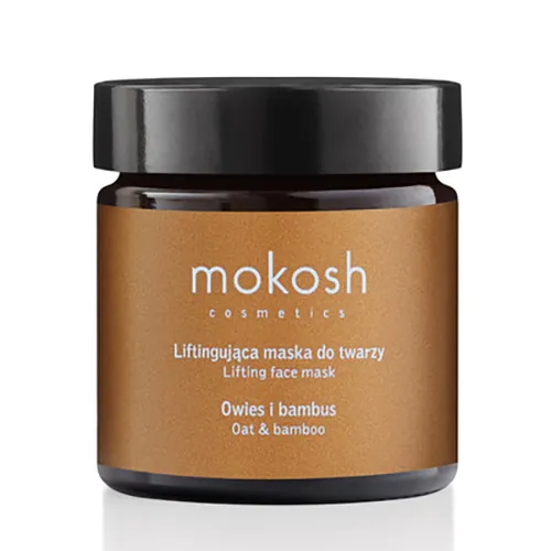 Mokosh Cosmetics Liftingująca maska do twarzy `Owies i bambus`