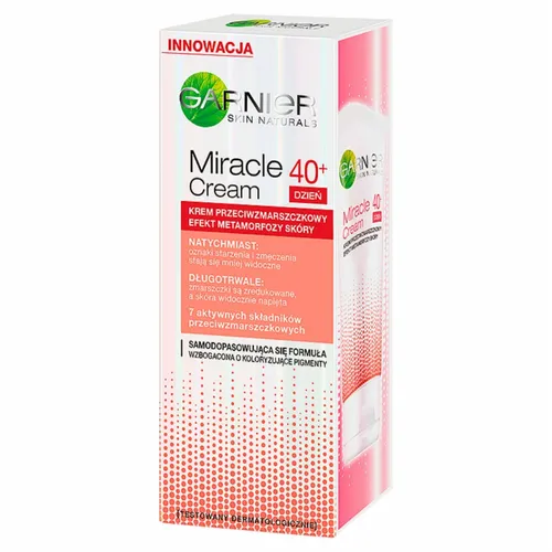 Garnier Miracle Cream 40+, Krem przeciwzmarszczkowy na dzień
