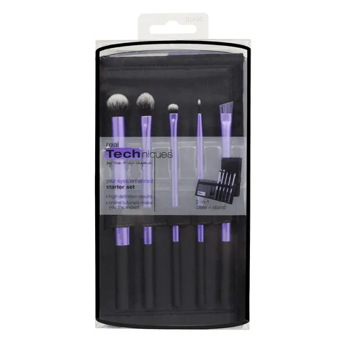 Real Techniques Starter Set 01406 (Zestaw pędzli do makijażu oka i brwi z pokrowcem) - 3
