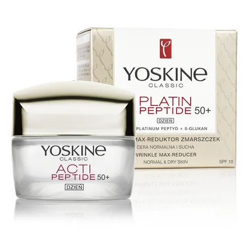Yoskine Platin Peptide 50+, Wrinkle Max-Reducer (Krem-reduktor zmarszczek na dzień do cery normalnej i suchej  50+)