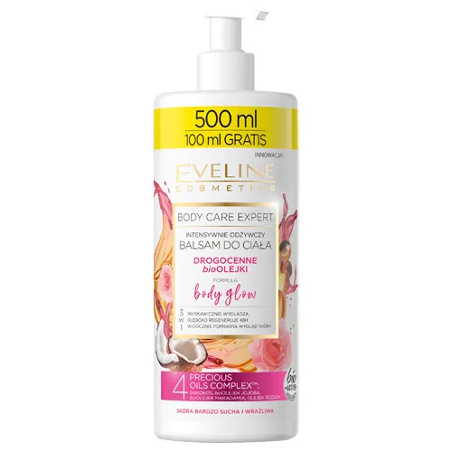 Eveline Cosmetics Body Care Expert, Intensywnie odżywczy balsam do ciała `Body Glow` - 1