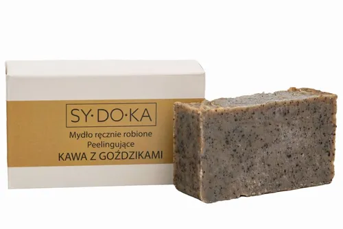 Sydoka Mydło peelingujące ręcznie robione `Kawa z goździkami`