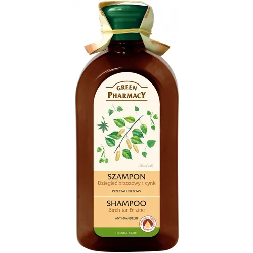 Green Pharmacy Szampon przeciwłupieżowy z cynkiem i dziegciem brzozowym - 1