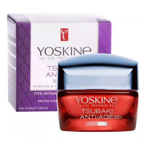 Yoskine Tsubaki Anti-age, Krem na dzień i na noc 65+ `Fito-witaminowa odbudowa`