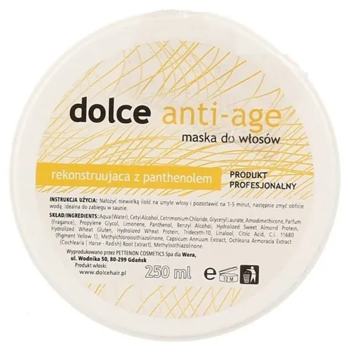 Pettenon Cosmetici Dolce Anti-Age (Maska przeciwstarzeniowa z panthenolem)