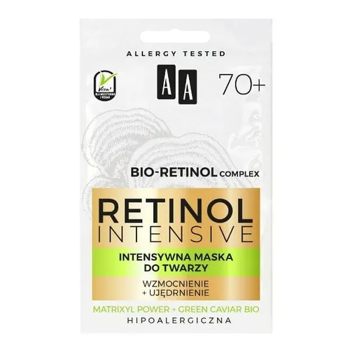AA Retinol Intensive, Intensywna maska do twarzy 70+