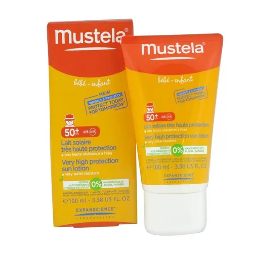 Mustela Sun Bebe-Enfant, Lait Solaire Tres Haute Protection SPF 50+ PPD 25 (Mleczko przeciwsłoneczne SPF 50+) - 2