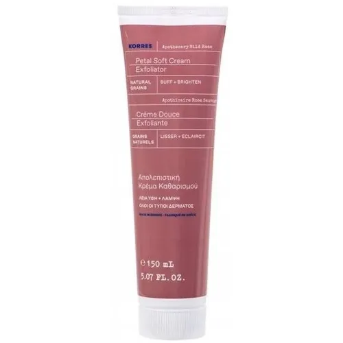Korres Apothecary Wild Rose Petal Soft Cream Exfoliator (Delikatnie złuszczający krem do mycia twarzy)