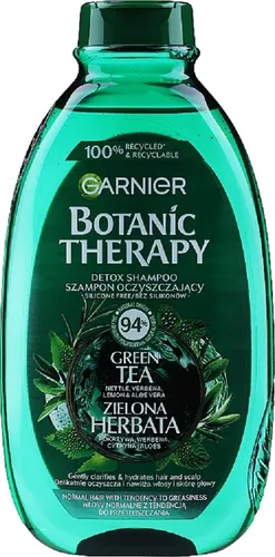Garnier Botanic Therapy, Detox Shampoo Green Tea (Szampon do włosów normalnych z tendencją do przetłuszczania `Zielona herbata, pokrzywa, werbena, eukaliptus, cytryna i aloes`) - 2