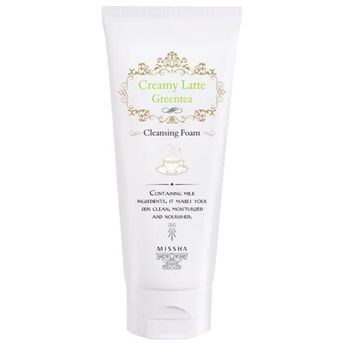 Missha Creamy Latte Green Tea, Cleansing Foam (Pianka do mycia twarzy)