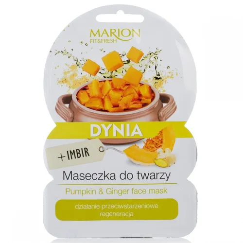 Marion Fit & Fresh, Pumpkin & Ginger Face Mask (Maseczka do twarzy 'Dynia + Imbir')