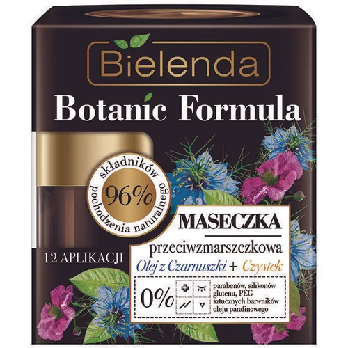 Bielenda Botanic Formula, Przeciwzmarszczkowa maseczka `Olejek z czarnuszki + czystek`