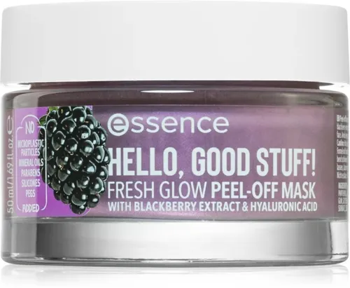 Essence Hello, Good Stuff!, Blackberry & Hyaluronic Acid  Fresh Glow Peel-off Mask (Maseczka orzeźwiająca)